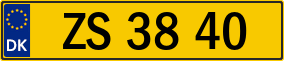 Trailer License Plate
